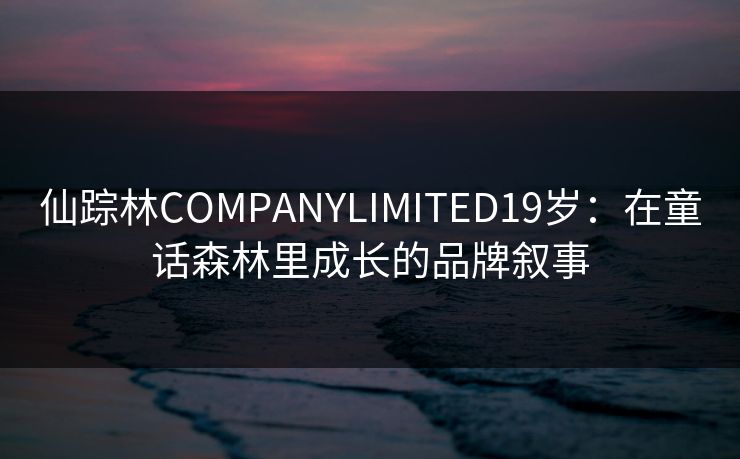 仙踪林COMPANYLIMITED19岁:在童话森林里成长的品牌叙事 仙踪林COMPANYLIMITED19岁:在童话森林里成长的品牌叙事